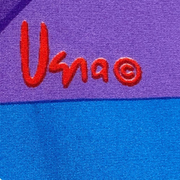 VINTAGE Vera Neumann Geometric Silk Scarf - Picture 4 of 11